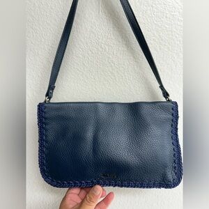 The Sak Navy Blue Flora Shoulder Bag new